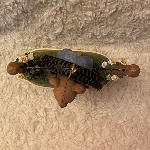 VERY RARE Bluebeary Hollow Bear on Tire Swing Figurine From 2000 by Cheri Lane - Picture 7 of 9